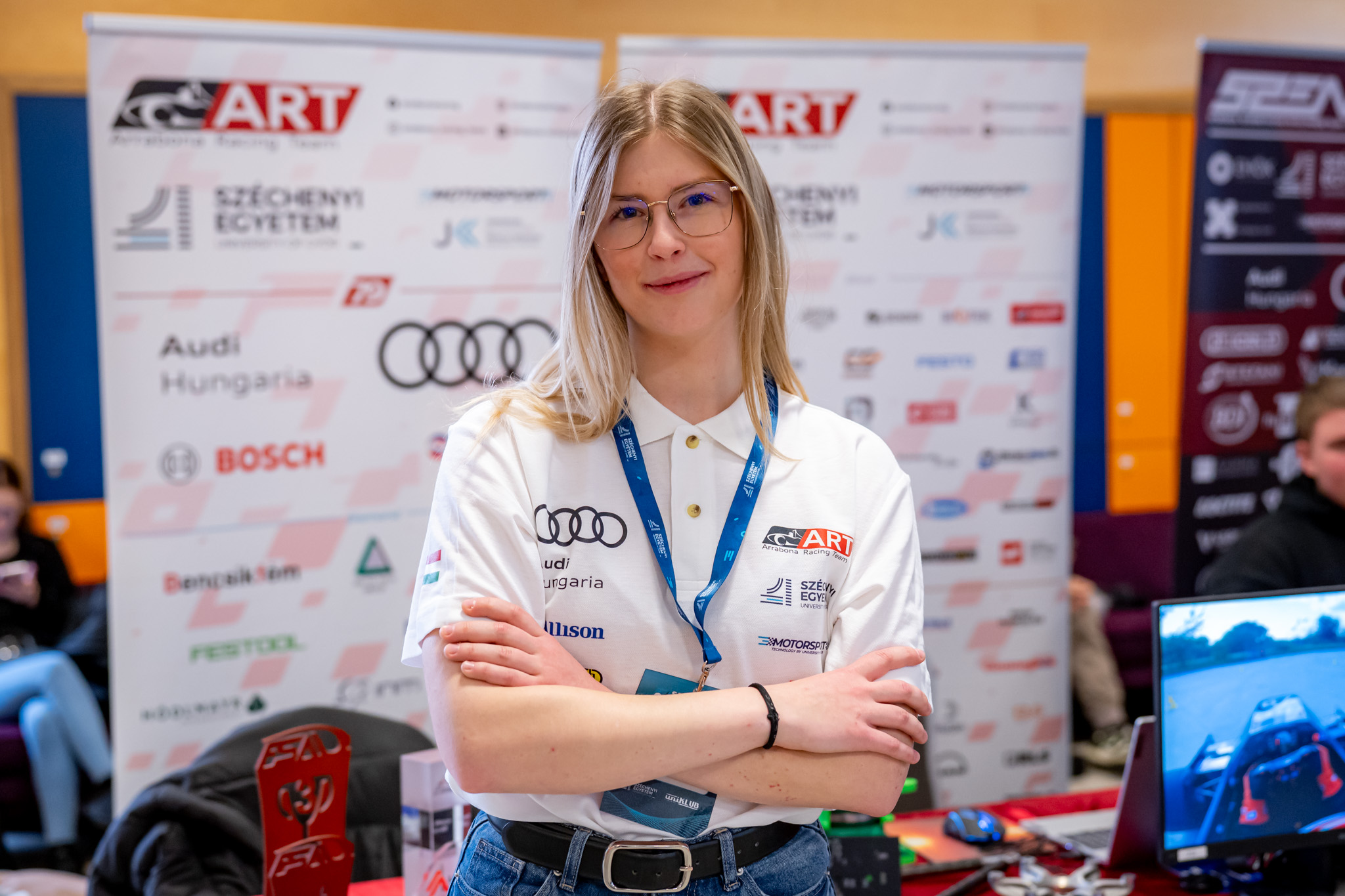 Míra Imola Havasi was present at the event not only as a visitor but also as an exhibitor, as a member of the Arrabona Racing Team (Photo: András Adorján)